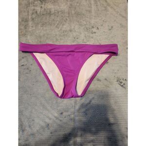 Victoria's Secret Bikini Bottom Size M Purple Foldover Swimwear Bathing Suit